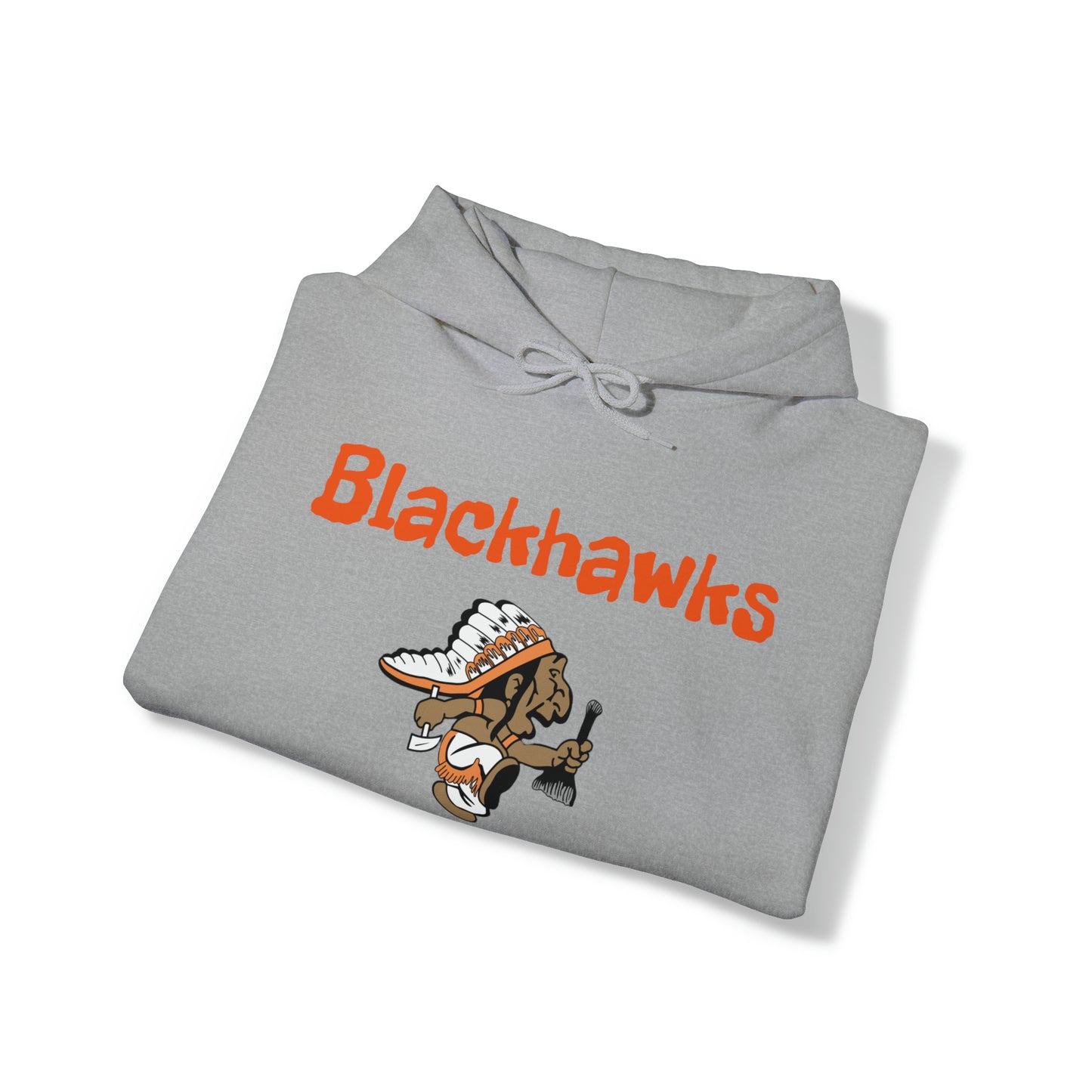 Grafton Blackhawk Throwback Unisex Heavy Blend™ Hooded Sweatshirt  Wisconsin