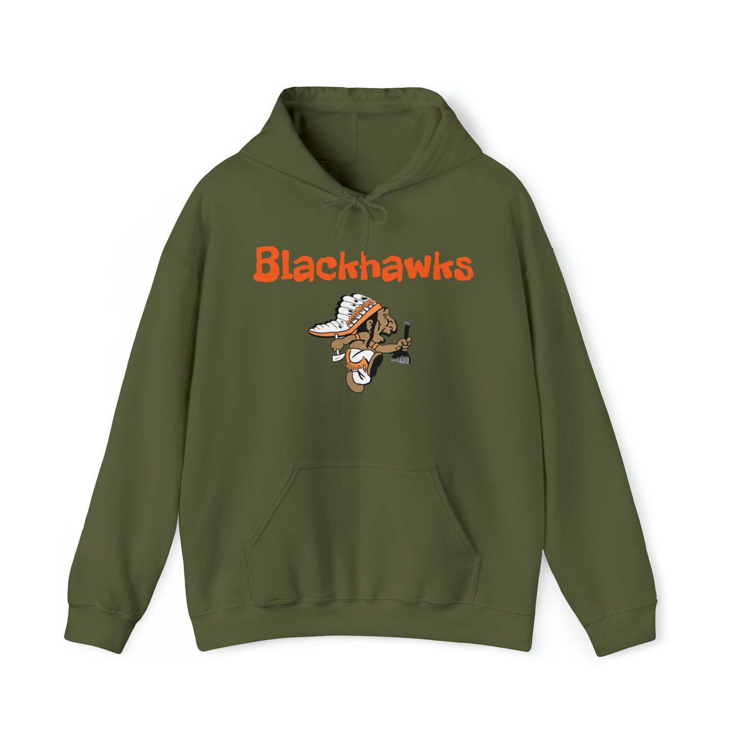 Grafton Blackhawk Throwback Unisex Heavy Blend™ Hooded Sweatshirt  Wisconsin