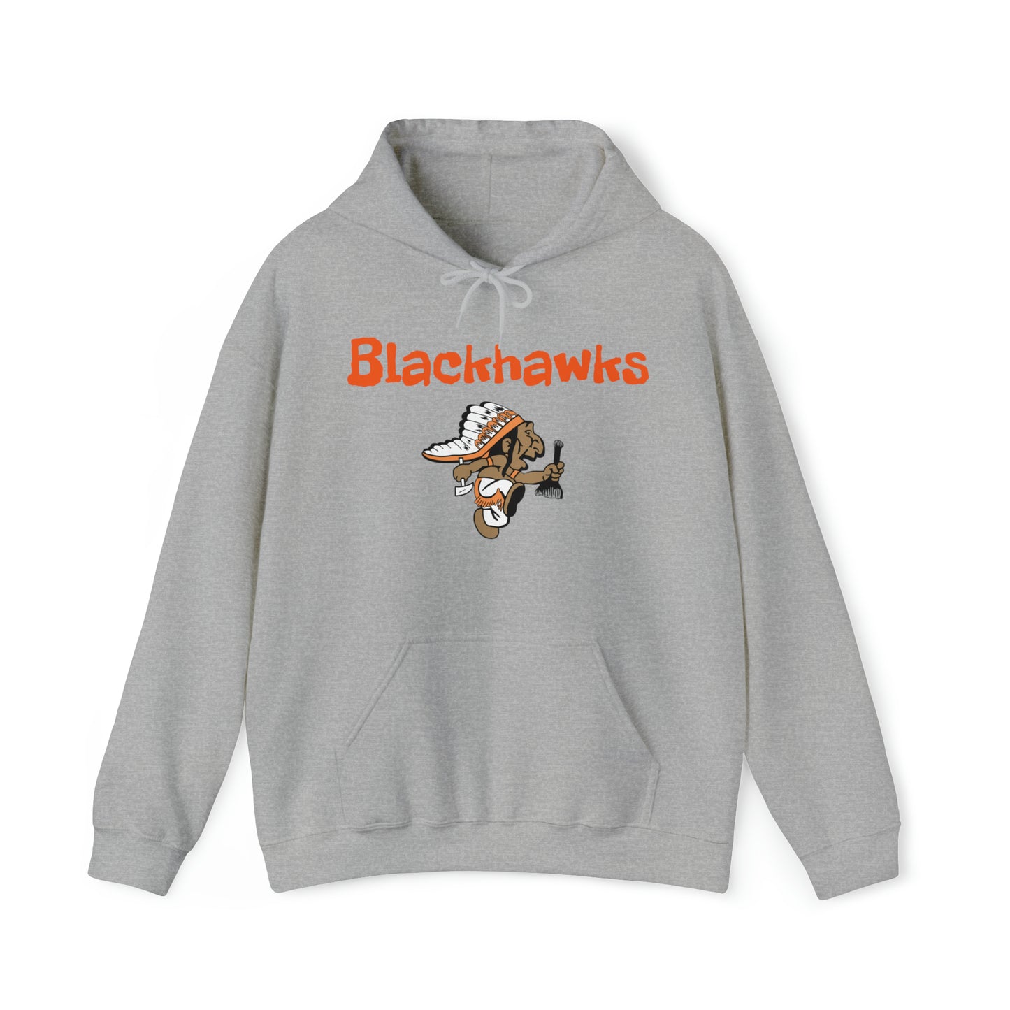 Grafton Blackhawk Throwback Unisex Heavy Blend™ Hooded Sweatshirt  Wisconsin