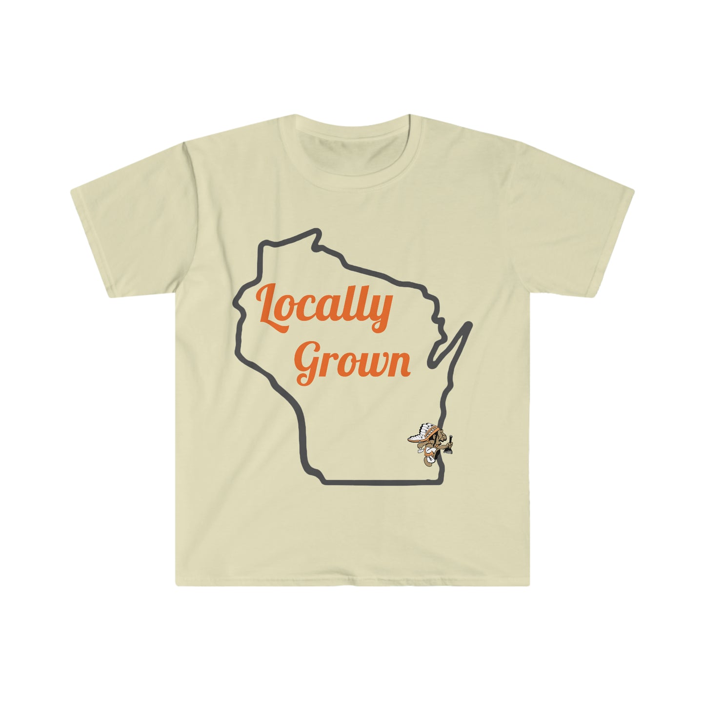 Locally Grown Blackhawk Soft T-Shirt Grafton Wisconsin